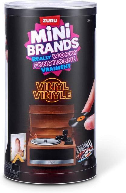 ZURU Mini Brands Mini Vinyls Capsule Series 1 – Collectible Toy Capsule with 4 Mini Vinyl Records + 1 Accessory, Compatible with Mini Record Player, for Teen & Adult Collectors